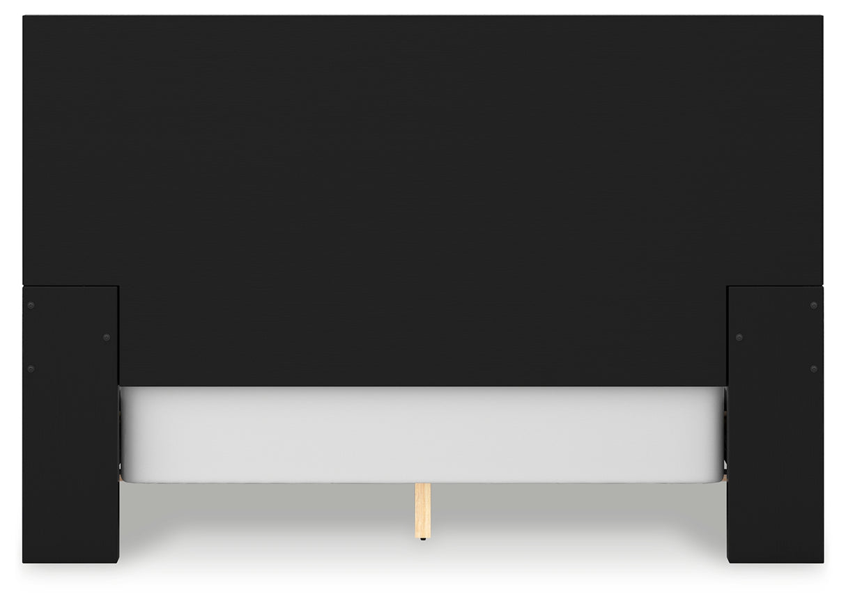 Londer 6-Piece Queen Panel Bed with Mirrored Dresser and 2 Nightstands (Queen Panel Footboard with Rails, Queen Panel Headboard, Dresser, Bedroom Mirror, Nightstand, Nightstand)