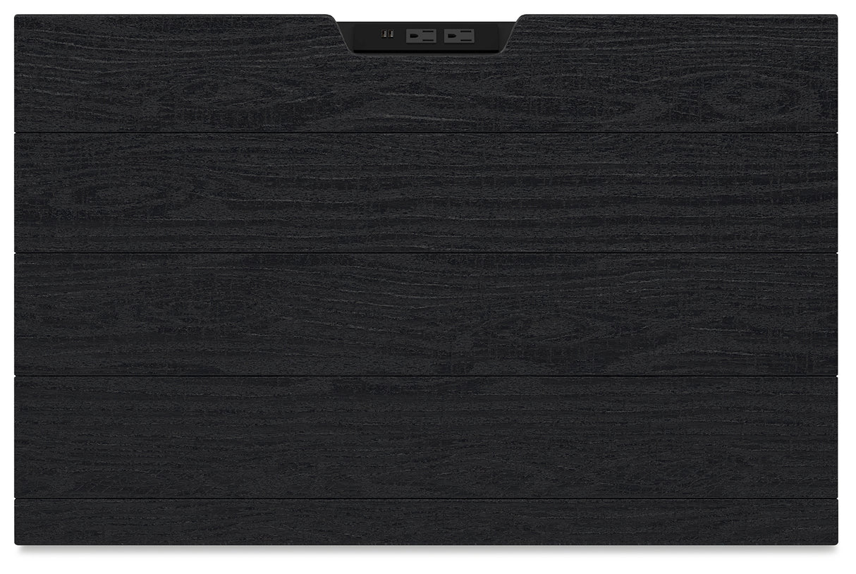 Londer 5-Piece Queen Panel Bed with Mirrored Dresser and Nightstand (Queen Panel Footboard with Rails, Queen Panel Headboard, Dresser, Bedroom Mirror, Nightstand)