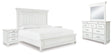 Kanwyn King Panel Bed, Dresser, Mirror and 2 Nightstands (Bed Size: King)