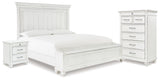 Kanwyn King Panel Storage Bed, Chest and Nightstand