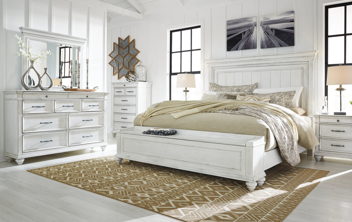 Kanwyn Queen Panel Bed with Storage Bench (Bed Size: King)