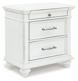 Kanwyn King Panel Bed, Dresser, Mirror and 2 Nightstands (Bed Size: King)