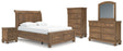 Feddinger Queen Sleigh Bed, Dresser, Mirror, Chest and Nightstand