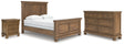 Feddinger 5-Piece Queen Panel Bed with Dresser and Nightstand (Queen Panel Footboard, Queen Panel Headboard, Queen Panel Rails, Dresser, Nightstand)