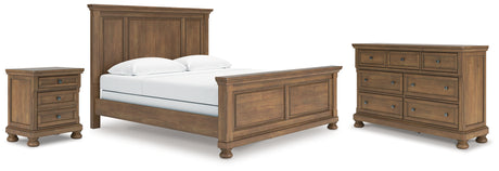 Feddinger 5-Piece King Panel Bed with Dresser and Nightstand (King/California King Panel Footboard, King/California King Panel Headboard, King Panel Rails, Dresser, Nightstand)