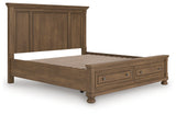 Feddinger King Panel Storage Bed, Dresser, Mirror, Chest and Nightstand