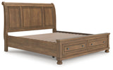 Feddinger King Storage Sleigh Bed (Bed Size: King)