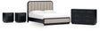 Rowanbeck 5-Piece California King Upholstered Panel Bed with Dresser and 2 Nightstands (King/California King Upholstered Panel Headboard, California King Upholstered Panel Footboard with Rails, Dresser, Nightstand, Nightstand)