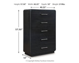 Rowanbeck 7-Piece Queen Upholstered Panel Bed with Mirrored Dresser, Chest and 2 Nightstands (Queen Upholstered Panel Footboard with Rails, Queen Upholstered Panel Headboard, Dresser, Bedroom Mirror, Chest of Drawers, Nightstand, Nightstand)