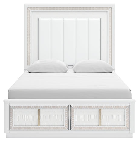 Chalanna Queen Panel Storage Bed and Nightstand