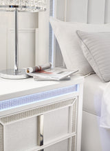 Chalanna 7-Piece Queen Upholstered Storage Bed with Mirrored Dresser and 2 Nightstand (Queen Storage Footboard with Roll Slats, Queen Upholstered Panel Headboard, Queen/King Rails, Dresser, Bedroom Mirror, Nightstand, Nightstand)