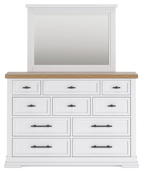 Ashbryn Queen Storage Bed, Dresser, Mirror and Nightstand