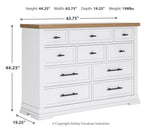 Ashbryn 4-Piece King Panel Storage Bed with Dresser (King/California King Storage Footboard, King/California King Panel Headboard with Roll Slats, Queen/King Panel Rails, Dresser)