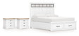 Ashbryn 5-Piece California King Panel Storage Bed with 2 Nightstands (King/California King Storage Footboard, King/California King Panel Headboard with Roll Slats, California King Panel Rails, Nightstand, Nightstand)