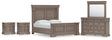 Blairhurst 7-Piece King Panel Bed with Mirrored Dresser and 2 Nightstands (King/California King Panel Footboard with Slats, King/California King Panel Headboard, Queen/King Panel Rails, Dresser, Bedroom Mirror, Nightstand, Nightstand)