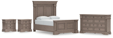 Blairhurst 6-Piece Queen Panel Bed with Dresser and 2 Nightstands (Queen Panel Footboard with Slats, Queen Panel Headboard, Queen/King Panel Rails, Dresser, Nightstand, Nightstand)
