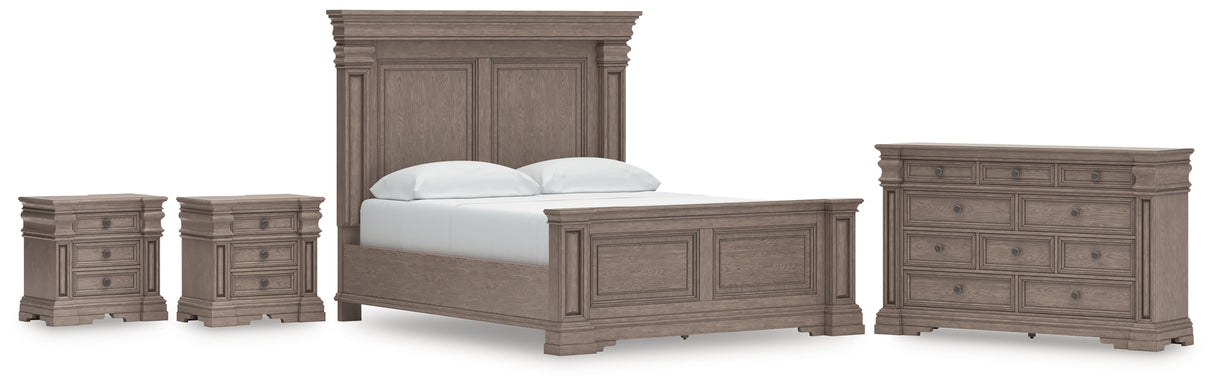 Blairhurst 6-Piece California King Panel Bed with Dresser and 2 Nightstands (King/California King Panel Footboard with Slats, King/California King Panel Headboard, California King Panel Rails, Dresser, Nightstand, Nightstand)