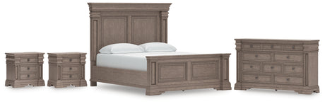 Blairhurst 6-Piece California King Panel Bed with Dresser and 2 Nightstands (King/California King Panel Footboard with Slats, King/California King Panel Headboard, California King Panel Rails, Dresser, Nightstand, Nightstand)