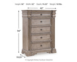 Blairhurst King Panel Bed, Dresser, Chest and 2  Nightstands