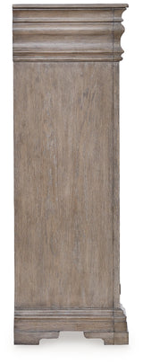 Blairhurst 6-Piece King Panel Bed with Mirrored Dresser and Chest (King/California King Panel Footboard with Slats, King/California King Panel Headboard, Queen/King Panel Rails, Dresser, Bedroom Mirror, Chest of Drawers)