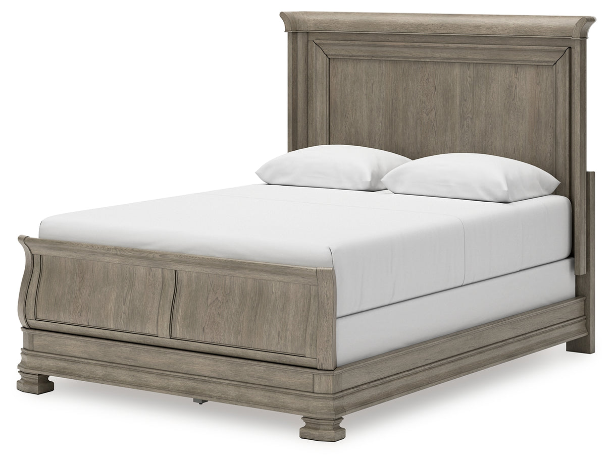 Lexorne Queen Sleigh Bed, Dresser and Mirror (Bed Size: Queen)