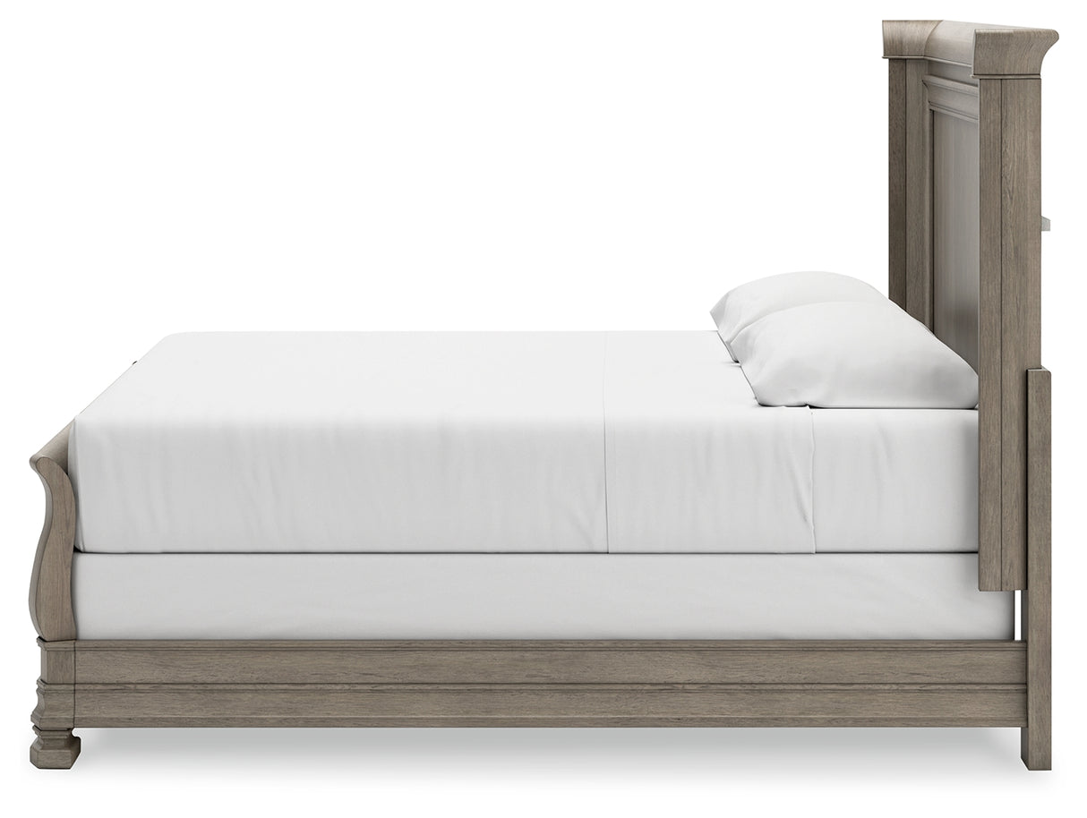 Lexorne Queen Sleigh Bed (Bed Size: King)