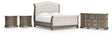 Ardenfield 6-Piece King Upholstered Sleigh Bed with Dresser and 2 Nightstands (King/California King Upholstered Sleigh Footboard/Slats, King/California King Upholstered Sleigh Headboard, Queen/King Sleigh Rails, Dresser, Nightstand, Nightstand)
