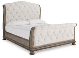 Ardenfield King Sleigh Bed, Dresser, Mirror and Nightstand