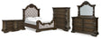 Maylee Queen Panel Bed, Dresser, Mirror, Chest and 2 Nightstands