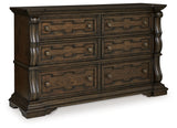 Maylee King Upholstered Bed, Dresser and 2 Nightstands