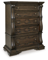 Maylee Queen Panel Bed, Dresser, Mirror, Chest and 2 Nightstands