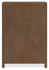 Cabalynn 4-Piece California King Upholstered Bed with Chest and Nightstand (King/California King Upholstered Headboard, California King Upholstered Footboard with Rails, Chest of Drawers, Nightstand)