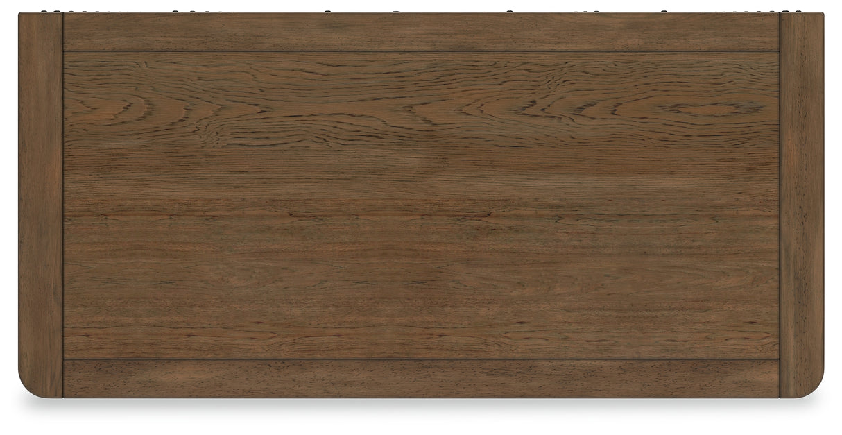 Cabalynn 4-Piece Queen Upholstered Bed with Chest and Nightstand (Queen Upholstered Footboard with Rails, Queen Upholstered Headboard, Chest of Drawers, Nightstand)