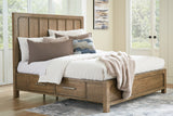 Cabalynn California King Panel Bed with Storage, Dresser and Mirror (Bed Size: California King)