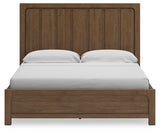 Cabalynn California King Panel Bed with Storage, Dresser and Mirror (Bed Size: California King)