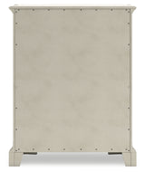 Arlendyne 6-Piece Queen Upholstered Bed with Mirrored Dresser and Chest (Queen Upholstered Panel footboard with Slats, Queen Upholstered Panel Headboard, Queen/King Panel Rails, Dresser, Bedroom Mirror, Chest of Drawers)