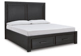 Foyland King Panel Storage Bed (Bed Size: California King)