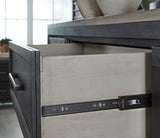 Foyland 7-Piece King Panel Storage Bed with Mirrored Dresser and 2 Nightstands (King/California King Storage Footboard, King/California King Panel Headboard, King Panel Rails with Roll Slats, Dresser, Bedroom Mirror, Nightstand, Nightstand)