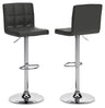 Bellatier Adjustable Height Bar Stool (Color: Black/Chrome Finish)