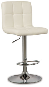 Bellatier Adjustable Height Bar Stool (Color: Bone)