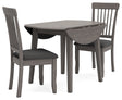 Shullden 3-Piece Dining Table and 2 Chairs (Drop Leaf Dining Table, Dining Chair, Dining Chair)