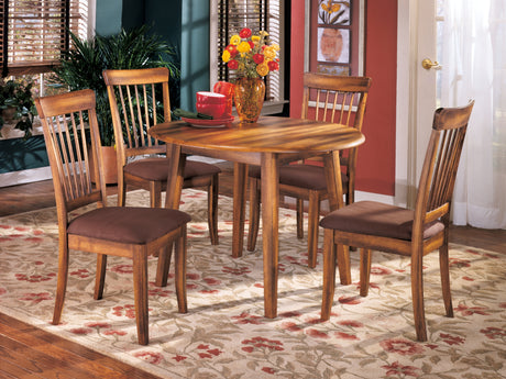 Berringer 5-Piece Dining Table and 4 Chairs (Dining Chair, Dining Chair, Dining Chair, Dining Chair, Dining Drop Leaf Table)