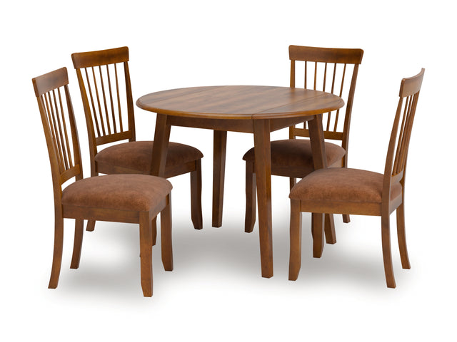 Berringer 5-Piece Dining Table and 4 Chairs (Dining Chair, Dining Chair, Dining Chair, Dining Chair, Dining Drop Leaf Table)