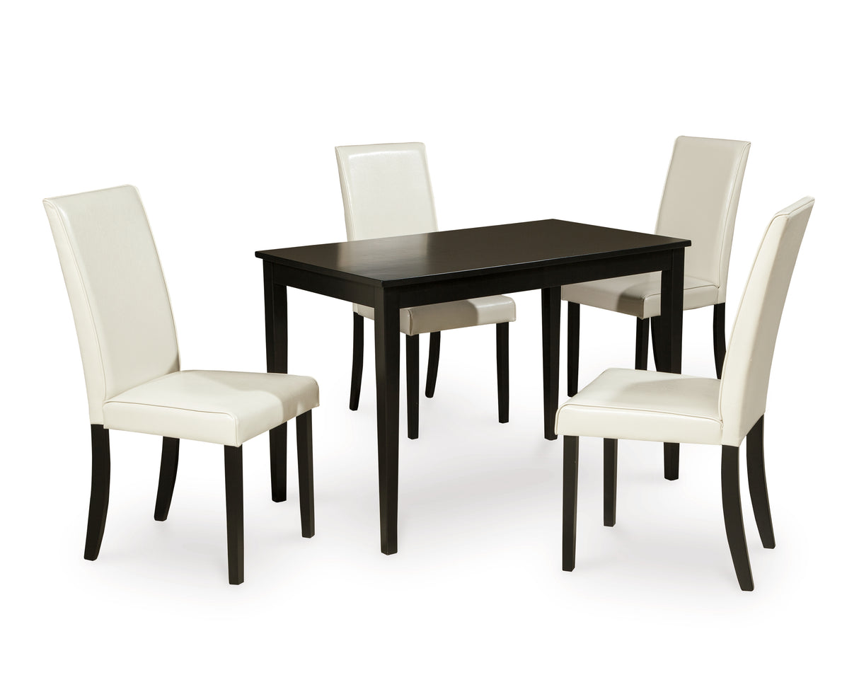 Kimonte 5-Piece Dining Table and 4 Chairs (Dining Chair, Dining Chair, Dining Chair, Dining Chair, Dining Table)