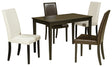 Kimonte 5-Piece Dining Table and 4 Chairs (Dining Chair, Dining Chair, Dining Chair, Dining Chair, Dining Table)
