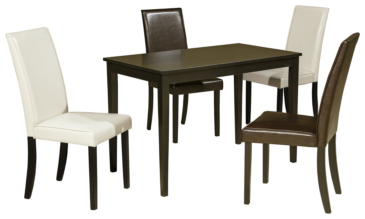 Kimonte 5-Piece Dining Table and 4 Chairs (Dining Chair, Dining Chair, Dining Chair, Dining Chair, Dining Table)