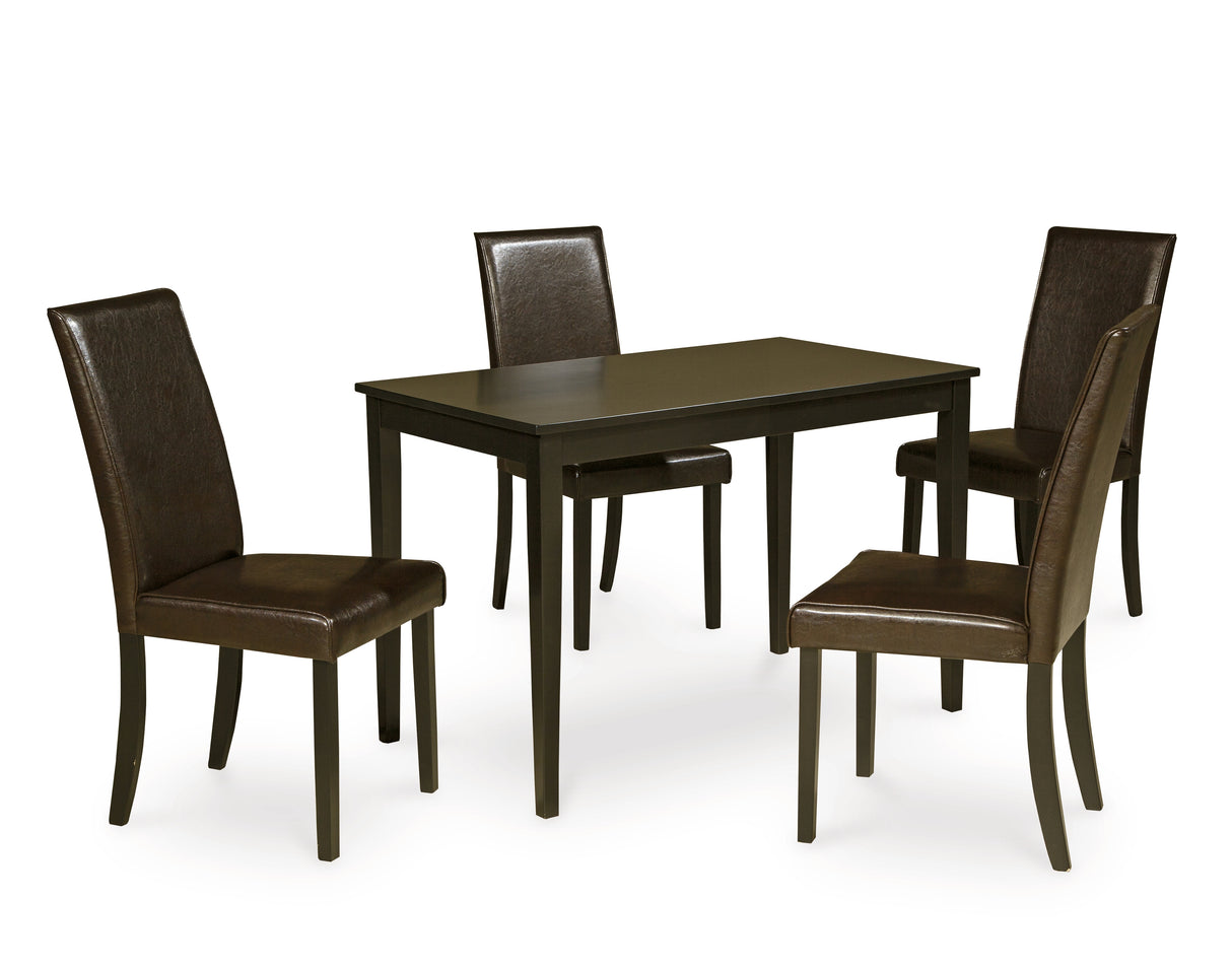 Kimonte 5-Piece Dining Table and 4 Chairs (Dining Chair, Dining Chair, Dining Chair, Dining Chair, Dining Table)