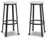 Challiman Bar Height Stool (Color: Vintage White)