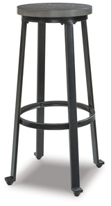 Challiman Bar Height Stool (Variation Color: Antique Gray)