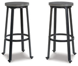 Challiman Bar Height Stool (Variation Color: Antique Gray)